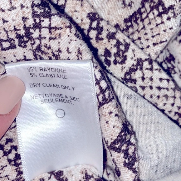 Velvet snake print dress size medium - Picture 6 of 8